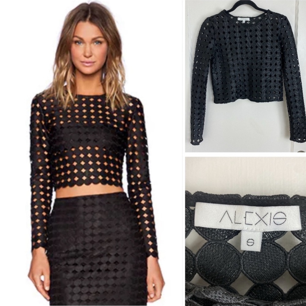 Black Sheer Crop Top
